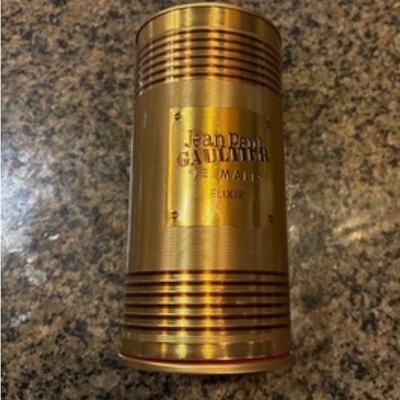 Jean Paul Gaultier Gold and Red Striped Bottle - Picture 3 of 3